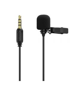 simorr Wave L1 3.5mm Lavalier Microphone (Black) 3388
