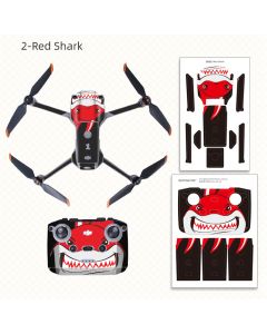 Sunnylife Decals Skin for DJI Air 2S (Red Shark)