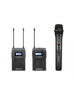 BOYA UHF Dual-Channel Wireless Microphone System (TX8 PRO + RX8 PRO + BY-WHM8 PRO)