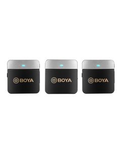 BOYA M1V2 Mini 2.4GHz Dual-Channel Wireless Microphone System (2x TX 1x RX)