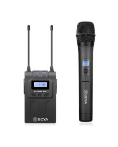 BOYA UHF Dual-Channel Wireless Microphone System (1x Transmitter + 1x Receiver)