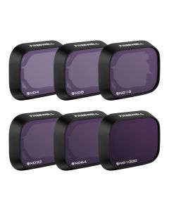 Freewell 6-Pack All Day Series ND Filter Set for DJI Mini 3 Pro / Mini 3 (ND4/8/16/32/64/1000)
