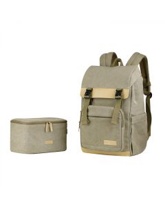 K&F Concept 18L Travel Camera Backpack with Removable DSLR Case (Khaki)