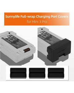 Sunnylife 3pcs Battery Charging Port Protectors for Mini 3 Pro Batteries