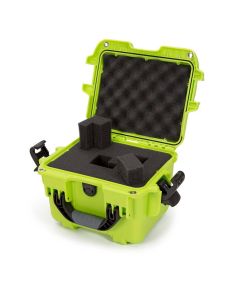 Nanuk 908 Case with Cubed Foam (Lime)