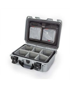Nanuk 915 Pro Photo Case wth Padded Divider and Lid Organizer (Silver)