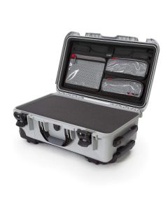 Nanuk 935 Case with Cubed Foam and Lid Organizer (Silver)