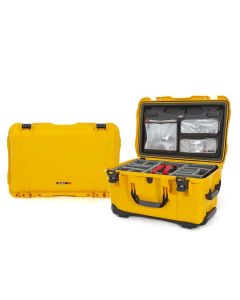 Nanuk 938 Pro Photo Case with Lid Organiser and Padded Divider (Yellow)