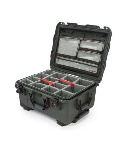 Nanuk 950 Case with Lid Organiser and Padded Divider (Olive)