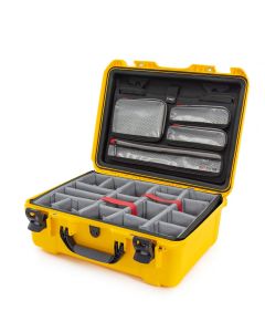 Nanuk 940 Pro Photo Case with Lid Organiser and Padded Divider (Yellow)