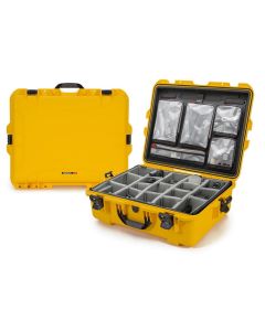 Nanuk 945 Pro Photo Case with Lid Organiser and Padded Divider (Yellow)