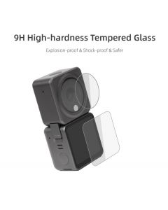 Sunnylife Screen Tempered Glass Film for DJI Action 2 Power Combo Version (2 Sets)