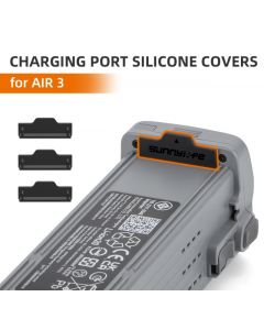 Sunnylife 3pcs Dust-proof Battery Charging Ports Protector for DJI Air 3