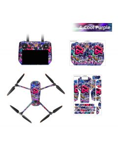 Sunnylife Protective Scratch-proof Decals for Mavic 3 Pro (DJI RC Pro Version)(Cool Purple)